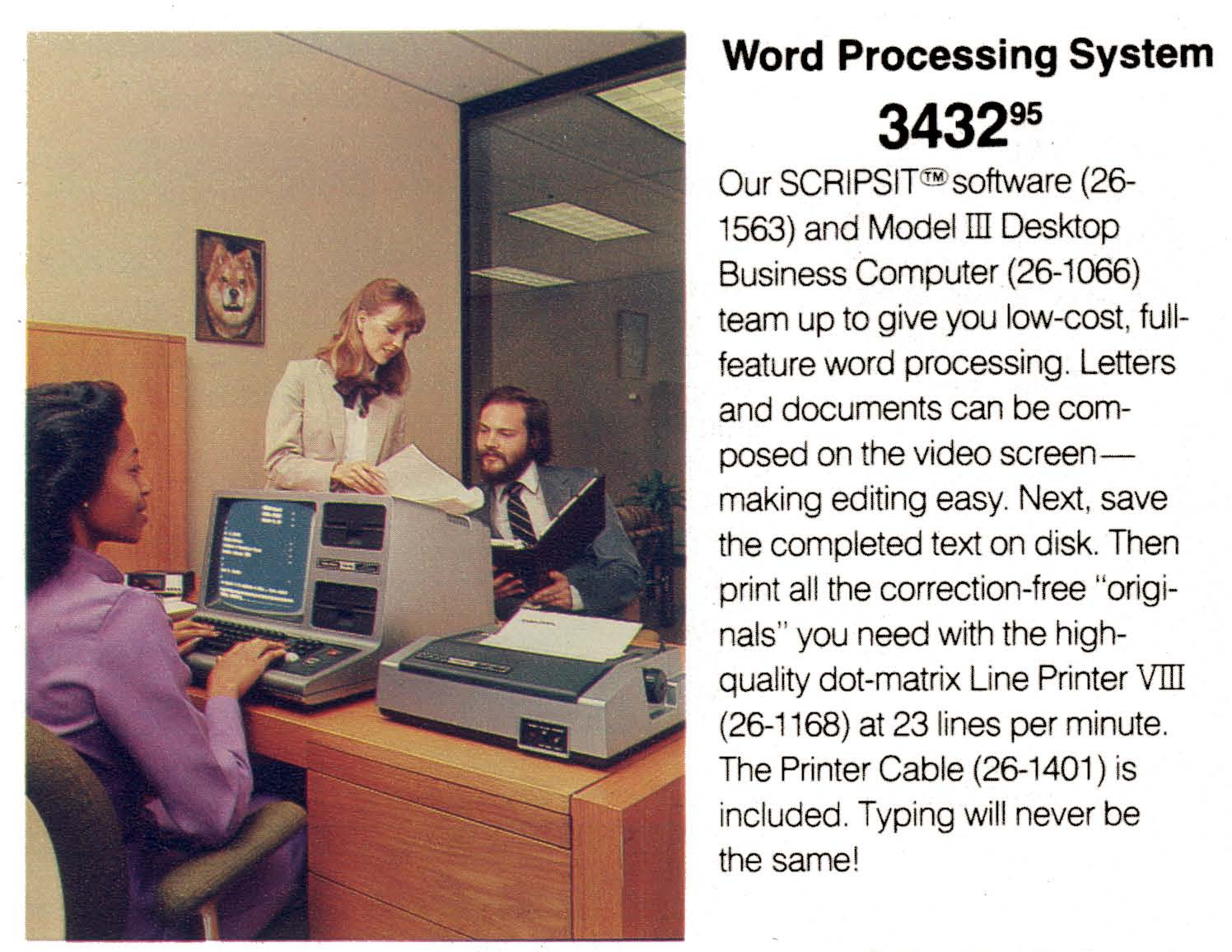 [Model III Word Processing System]
